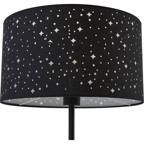 [GEBRAUCHT] B-Ware Lindby Stehleuchte Melanie Schwarz Stoff, ø 36 Cm Stehlampe Lampe Leuchte Spot