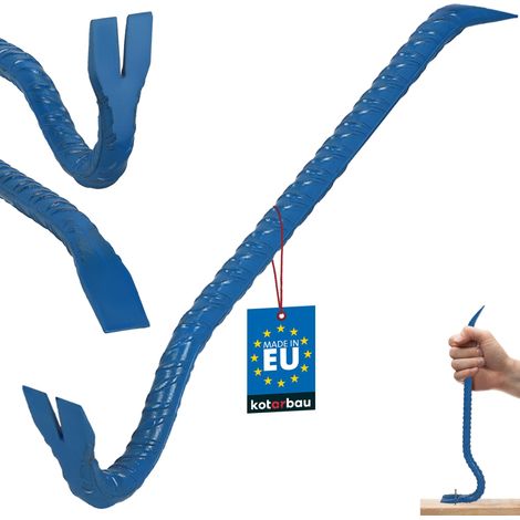 KOTARBAU® Pied de Biche - Arrache Clou Forgé 40 cm - Barre à Mine Double Face - Barre à Mine Nervurée - Acier Thermolaqué - Noir (1/4)