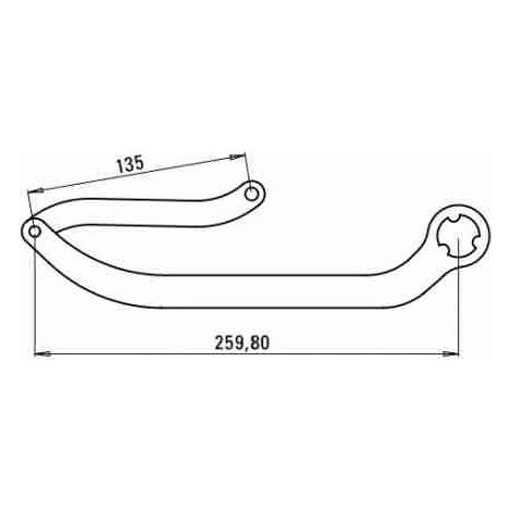 Coppia Bracci Nd8 Per Automazione N1d Automatismi Accessori Faac 5740
