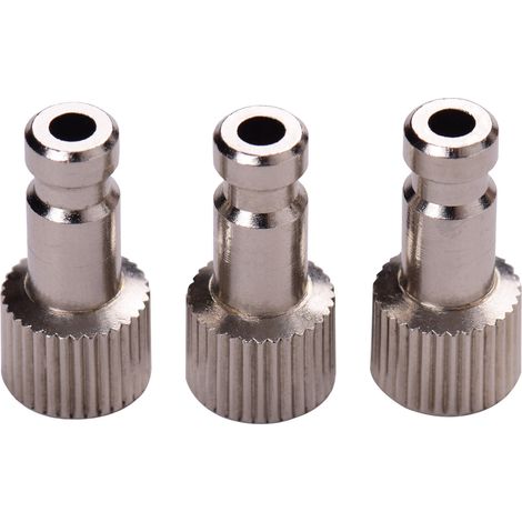 Raccord rapide débranchement pour aérographe Paasche 3pcs mâle 1/4 pouce BSP femelle laiton nickelé (1/2)