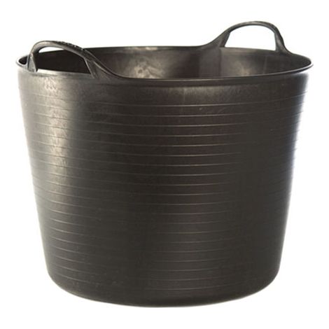 Panier en plastique noir 42L – Sac à déchets renforcé – Dimensions 44x33cm – Pour agriculture et bricolage