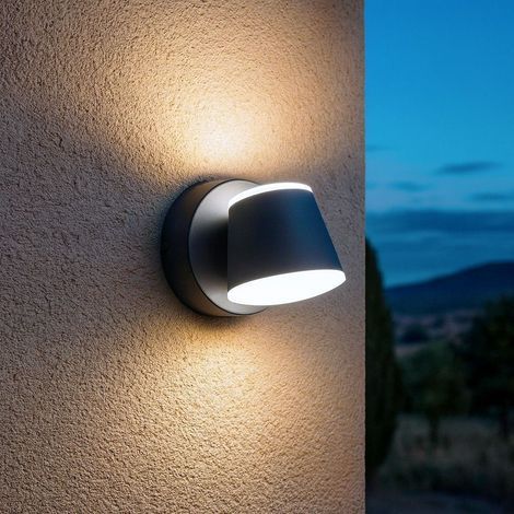Applique murale LED 8W IP54 – Éclairage blanc naturel 4000K – Gris anthracite – Lumens 960 – Pour extérieur et intérieur (1/5)