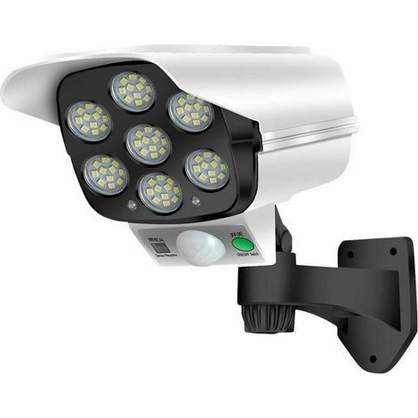 Camera Factice Solaire - Avec Batterie Lithium 2400 mAh - LED Clignotante - Usage Intérieur et Extérieur - 1 Pièce (1/4)