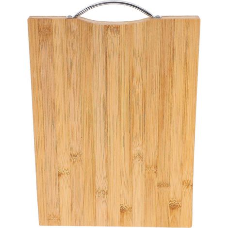 Planche à découper en bambou pour la cuisine, compatible avec la découpe des fruits et de la viande, design robuste (1/5)