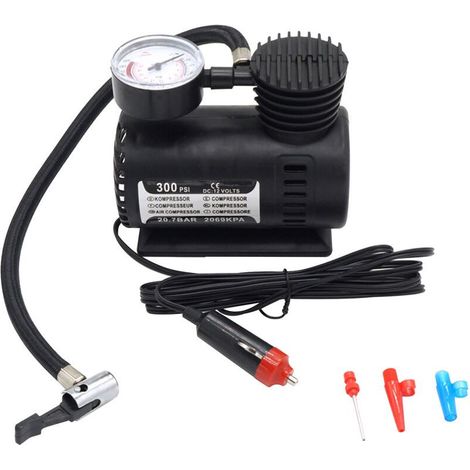 Gonfleur de voiture portable 12V pompe à air de voiture électrique petite pompe à air (1/4)