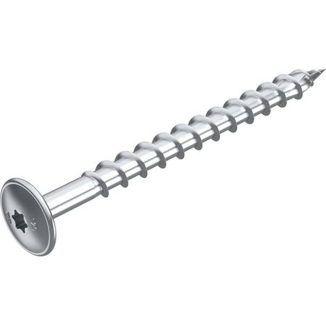 OBO Bettermann Vis à tête fraisée pour éléments de construction en bois 10x100 acier galvanisé, 3498142 (1/2)