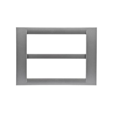 PLAQUE 12 POS.TITANE METALLISE SYS.VIRNA GEWISS GW22288