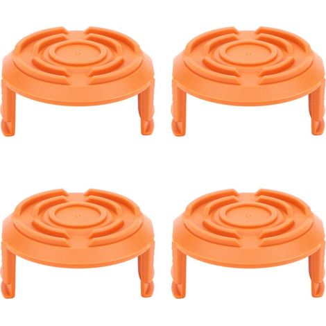 Couvercle de bobine de tondeuse à gazon, 4 pièces, accessoire de remplacement pour Worx WA0010-débroussailleuse
