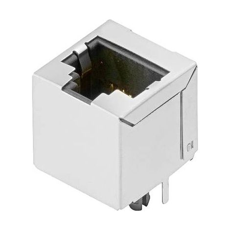 Bôitier femelle RJ45 Weidmüller RJ45C6 R1V 3.2N4N TY 2634590000 RJ45 embase femelle, verticale argent, noir 1 pc(s) R323361