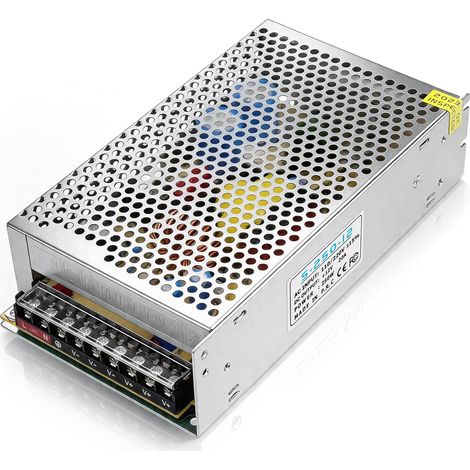 Alimentation 12V 20A 240W pour LED, Alimentation à Découpage DC Régulée, Transformateur 230V vers 12V, Adaptateur Secteur pour Ruban LED, Imprimante 3D, Radio, Projets Électroniques (1/5)