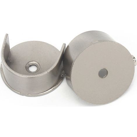Support De Tringle À Rideaux Encastré - Diamètre 28 Mm - Pour Fixation Murale Ou Encastrée - Lot De 2 (1/5)