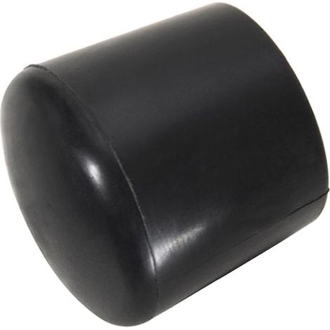 contera plastico redonda exterior negra 25 mm. bolsa 200 unidades