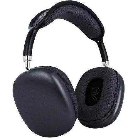 Casque Bluetooth sans fil, arceau réglable, son stéréo HiFi, microphone intégré (noir) (1/5)