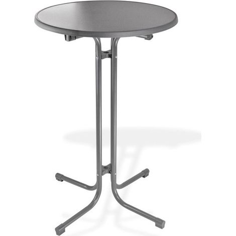 Table de bistro haute - Mange-debout pliable 'Treviso' - anthracite