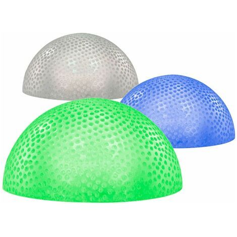 Set di 3 luci a semisfera LED per esterni IP44 colorate e decorative per il giardino Edi Light 51279 (1/5)