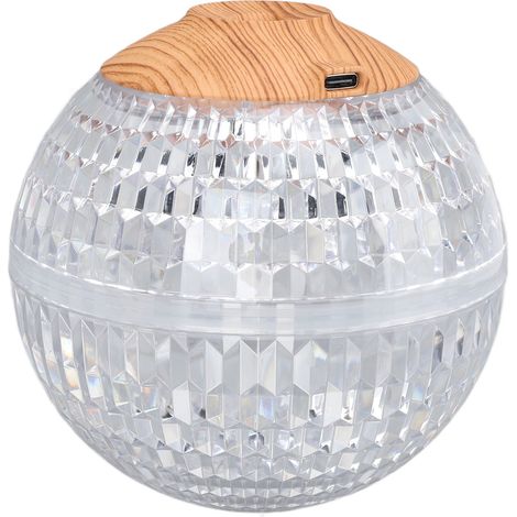 Mini humidificateur avec veilleuse et boule de cristal, 2,2 W, 350 ml, RGB, alimentation USB, fonctionnement silencieux, humidificateur portable pour la maison (1/5)