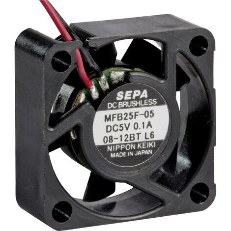 SEPA MFB25F05 Ventilateur axial 5 V/DC 4.2 m³/h (L x l x H) 25 x 25 x 10 mm X811681