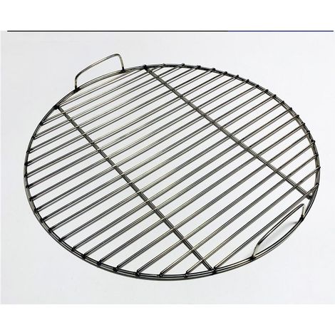 Grille ronde en acier inoxydable 304 avec pince à griller de 40 cm de diamètre Accessoires pour barbecue (1/5)