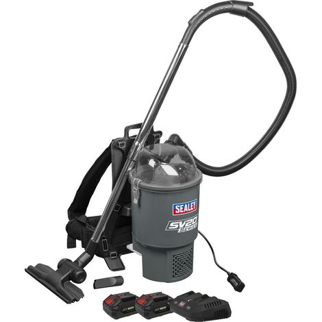 Sealey CP40VBVKIT Cordless Backpack Vacuum Kit SV20 Series 40V