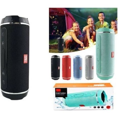 Trade Shop - Altavoz Portátil De La Caja Bluetooth Tg-116 Con Micrófono Usb Tf Manos Libres -