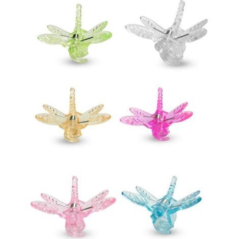 30 Pièces Orchidée Clips Libellule en Plastique Clips Jardin Plante Support Clips Tomate Treillis Clips pour Fleurs Vignes Bouquets Tiges (1/5)