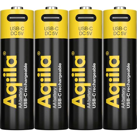 Aqiila AA Batterie USB-C® Li-Ion 2000 mAh 1.5 V 4 pc(s) (1/5)