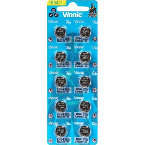 Batterie alcaline Vinnic Mini L1131F x 10 pezzi