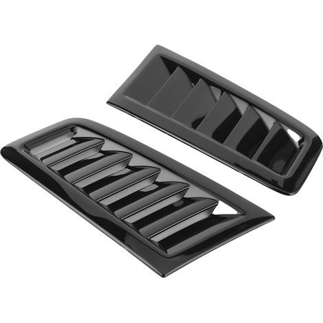 2 Stück universelle Motorhauben-Lüftungsschlitze für Focus RS MK2, glänzend schwarz (1/5)