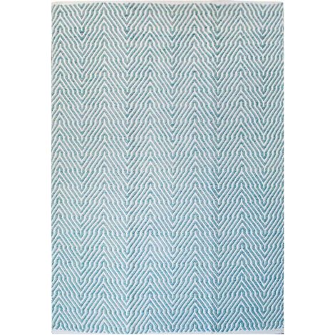 Tapis fait main turquoise 410 appetizer - 160 x 230 cm (1/3)