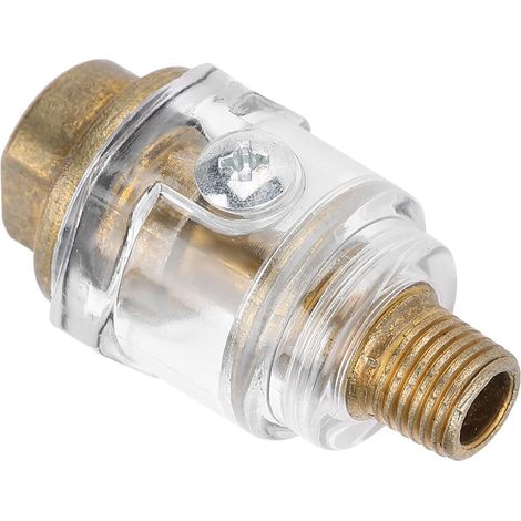 Öler, Inline-Öler für Luftkompressoren, Gold Inline-Öler, 1/4" BSP Mini-Inline-Öler für Druckluftwerkzeug-Ölschmierer-Kompressorschlauch (1/5)