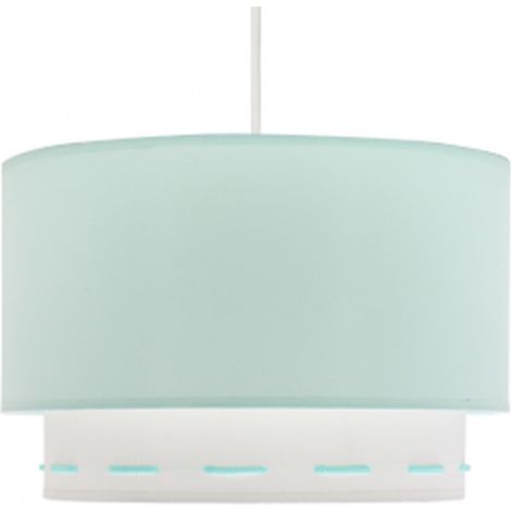 Colgante Trazos 1xe27 Verde Agua Regx30x30 Cm