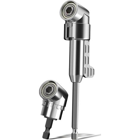 Embout de tournevis coudé à 105°, embout de tournevis coudé avec tige hexagonale de 6,35 mm (1/4") - Pour les professionnels de la construction, flexible (1/4)