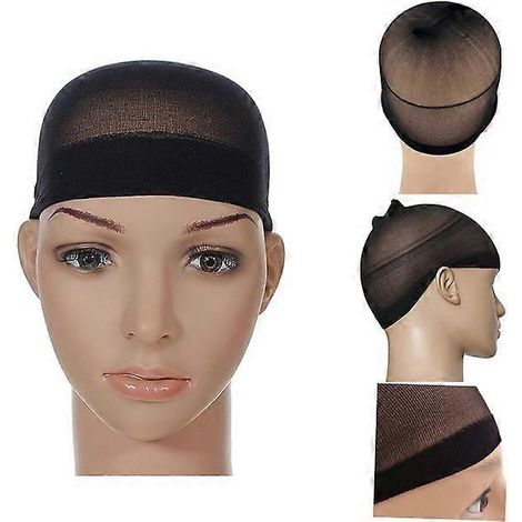 2 pièces / Filet à cheveux spécial compatible avec les perruques, bonnet en dentelle haute élasticité, filet à cheveux (1/4)