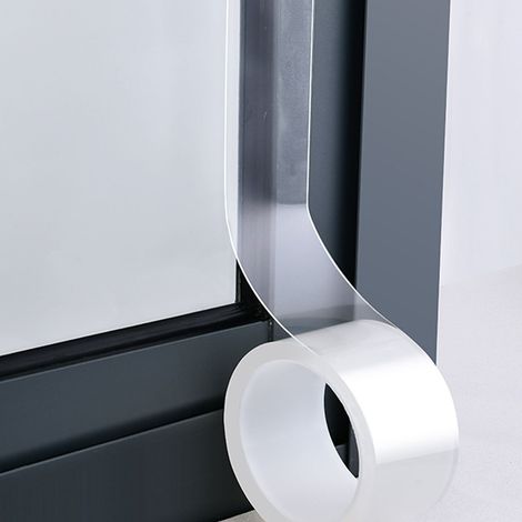 Zugluftstopper für Türen und Fenster – 50 mm x 5 m – Türdichtungsstreifen – Dichtungsband – Selbstklebend