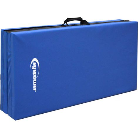 eyepower Colchoneta para volteretas RG20 200x100x5cm espesa plegable Azul-Negro (1/5)