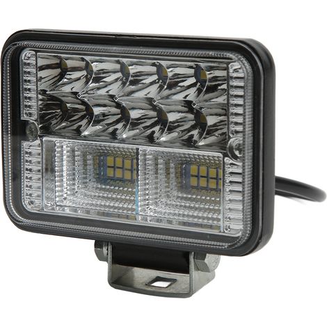 Projecteur LED carré de 4,3 pouces, étanche IP67, antichoc et dissipateur thermique, pour camions, SUV et véhicules tout-terrain. (1/5)