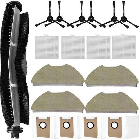 Filtre pour aspirateur brosse pour aspirateur Filtre de brosse pour aspirateur filtre de T20 Robot Aspirateur Main Side Brosse HEPA Filtre Serpillière Cloth Dust Bags pièce détachée (1/5)