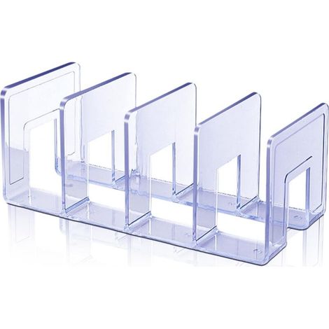 Divisores de estantes transparentes, organizador de estantes de armario, estante de almacenamiento transparente para bolsos, divisor de armario, organizador de bolsos para una organización óptima ( (1/4)