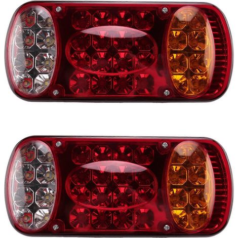 Feu arrière 12V 32 LED pour voiture, camion, semi-remorque, fourgonnette, UTE (2 pièces) (1/5)