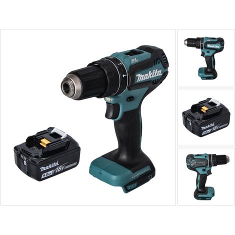 Taladro de percusión sin cable Makita DHP 485 T1 18 V 50 Nm sin escobillas + 1x batería recargable 5,0 Ah - sin cargador (1/5)