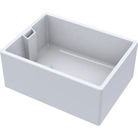 Fireclay Single Bowl Belfast Kitchen Sink with Overflow 615mm x 462mm 46W Waste (1/4)