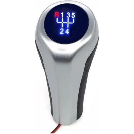 Pommeau de levier de vitesse 5/6 vitesses pour transmission manuelle, compatible avec BMW E46, E90, E91, E92, X1, X3, X5 (5vitesses)