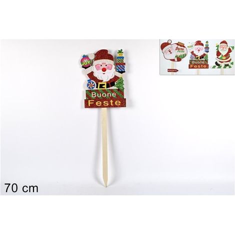 PICCHETTO BABBO NATALE BUONE FESTE