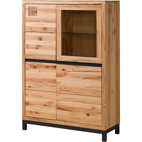 Credenza in legno di faggio 103x40x148 oliato naturale VILLANDERS 105 (1/4)