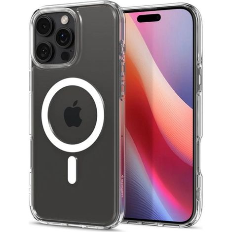 Funda Spigen Ultra Hybrid MAG para iPhone 16 Pro de 6,3" MagSafe blanca/blanca ACS08129