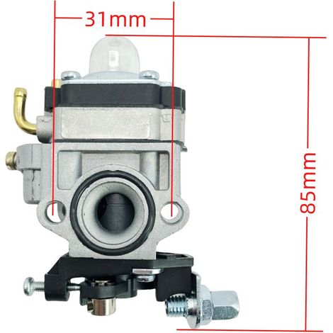 Carburateur pour débroussailleuses 1E34F, 1E36F, TU26, TL26 (26-33cc) – 909-058 – Ensemble accélérateur moteur 2 temps. (1/5)