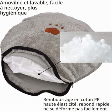Lit pour chat, lit pour animaux de compagnie, lit chaud pour animaux de compagnie, lit pour chat, lit pour animaux de compagnie, tapis de couchage pour animaux de compagnie, convient également aux pet (1/3)