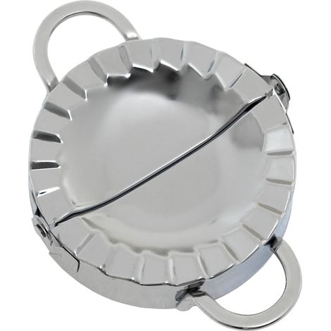 Stampo per ravioli, forma per tagliare e modellare i ravioli, in acciaio, 2 in 1