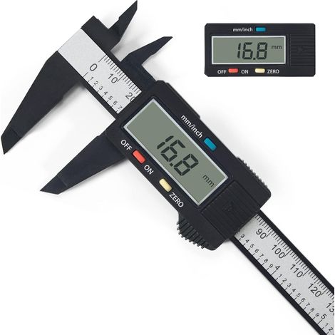 Pieds à Coulisse Numériques, Pieds à Coulisse Numériques Classiques de 150 mm/6" Avec Grand écran LCD, Outils de Mesure électroniques pour Divers Projets Dans la Vie et au Travail (1/5)
