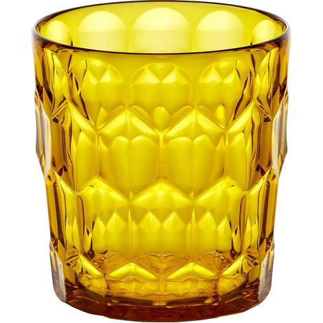 GUZZINI Bicchiere Basso Decoro 3 Vanity Bio-Based D 8,5 Cm 360 Cc Giallo Zafferano